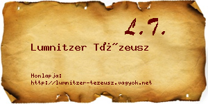 Lumnitzer Tézeusz névjegykártya