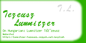 tezeusz lumnitzer business card